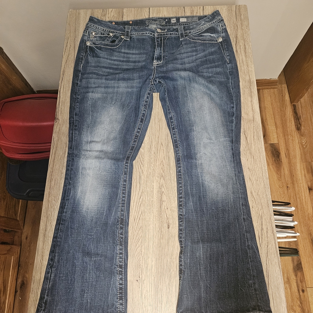 Miss Me Boot Cut Jeans in Classic Blue